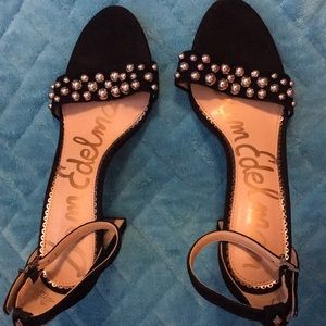 Sam Edelman black pumps with silver balls